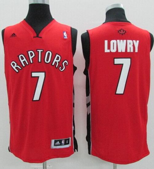 Revolution 30 Raptors #7 Kyle Lowry Red Stitched NBA Jersey