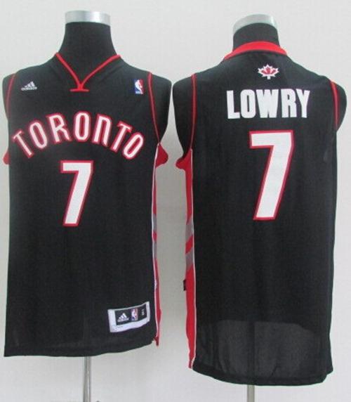 Revolution 30 Raptors #7 Kyle Lowry Black Stitched NBA Jersey