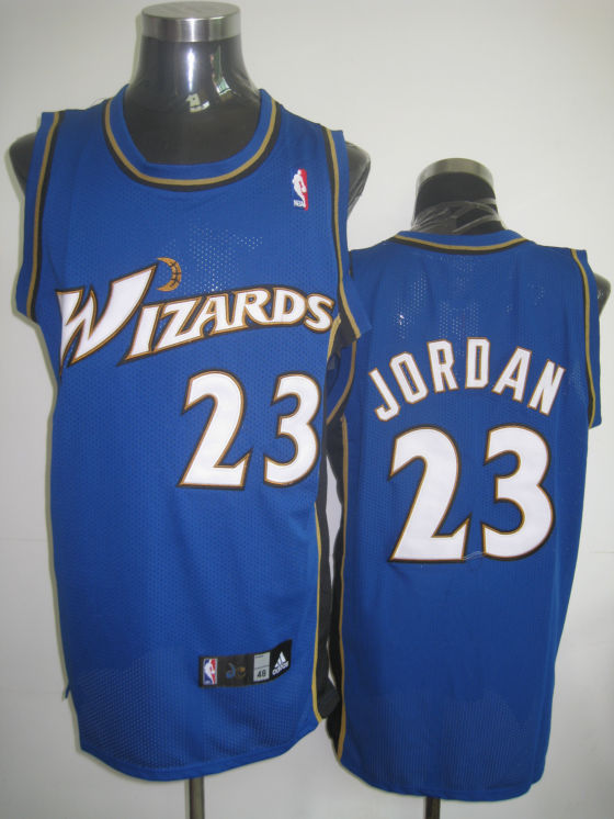Wizards #23 Michael Jordan Stitched Blue NBA Jersey