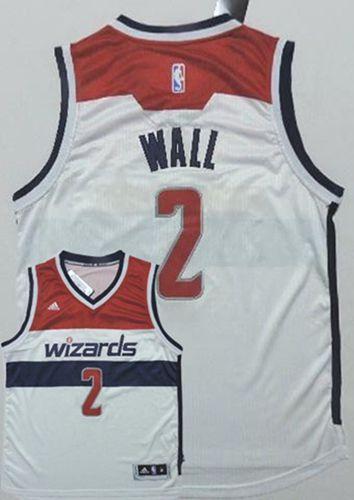 Wizards #2 John Wall New White Home Stitched NBA Jersey