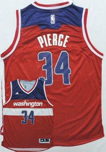 Wizards #34 Paul Pierce New Red Road Stitched NBA Jersey