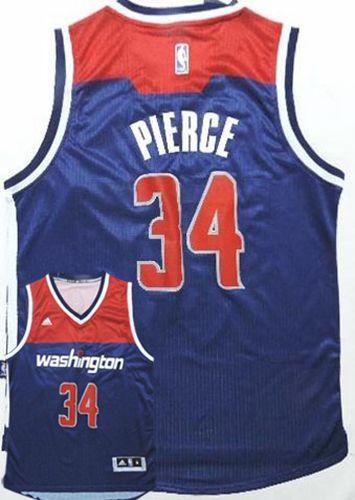 Wizards #34 Paul Pierce Navy Blue Alternate Stitched NBA Jersey
