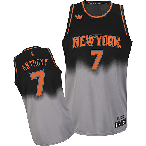 New York Knicks #7 Carmelo Anthony Fadeaway Fashion Jersey