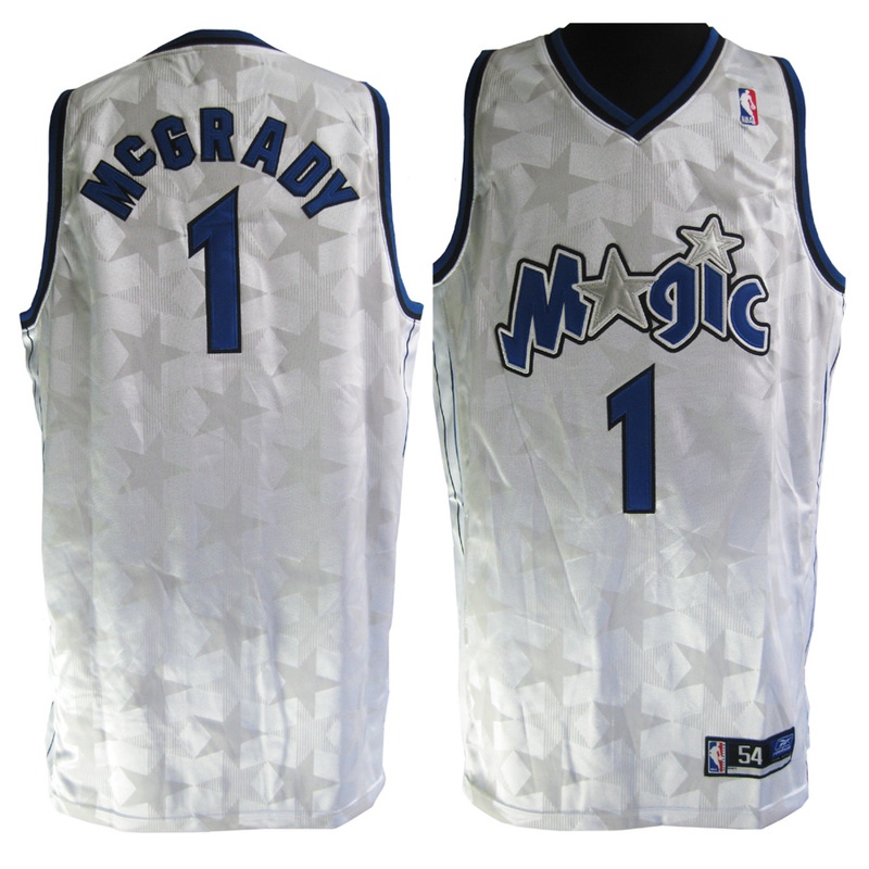 Orlando Magic #1 Tracy McGrady Swingman White Star Jersey