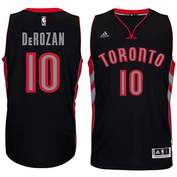 Toronto Raptors #10 DeMar DeRozan 2014 15 New Swingman Alternative Black Jersey