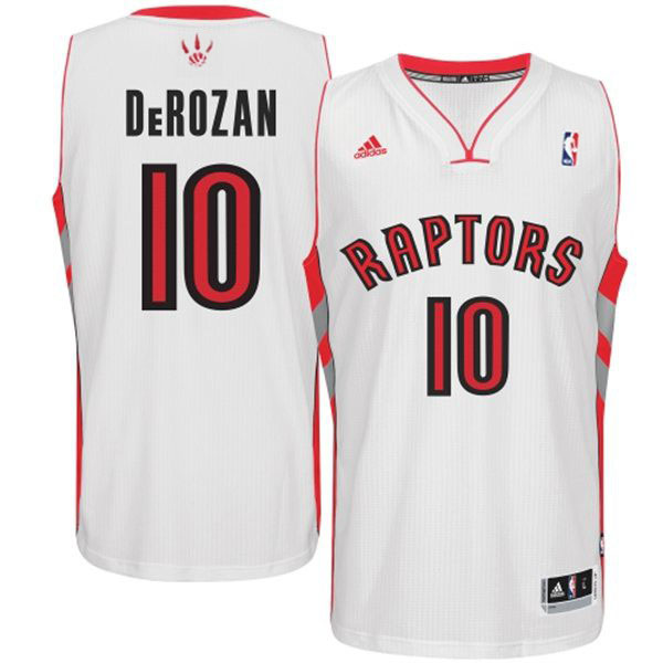 Toronto Raptors #10 DeMar DeRozan Revolution 30 Swingman Home White Jersey