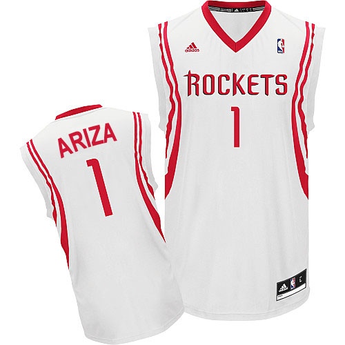 Houston Rockets #1 Trevor Ariza Revolution 30 Swingman Home White Jersey