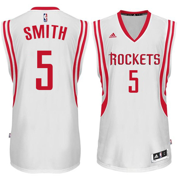 Houston Rockets #5 Josh Smith 2014 15 New Swingman Home White Jersey