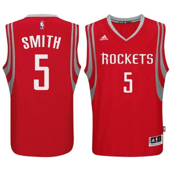 Houston Rockets #5 Josh Smith 2014 15 New Swingman Road Red Jersey