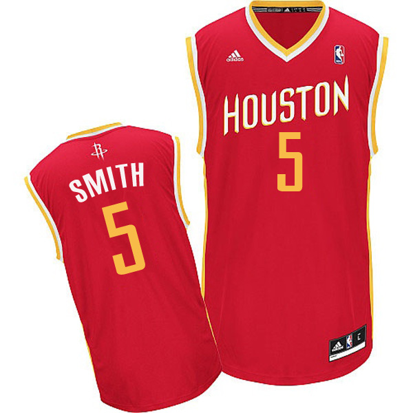 Houston Rockets #5 Josh Smith Revolution 30 Swingman Alternate Red Jersey