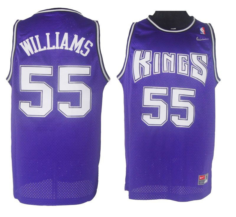 Sacramento Kings #55 Jason Williams Swingman Purple Jersey