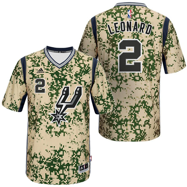 San Antonio Spurs #2 Kawhi Leonard Pride Swingman Camo Jersey