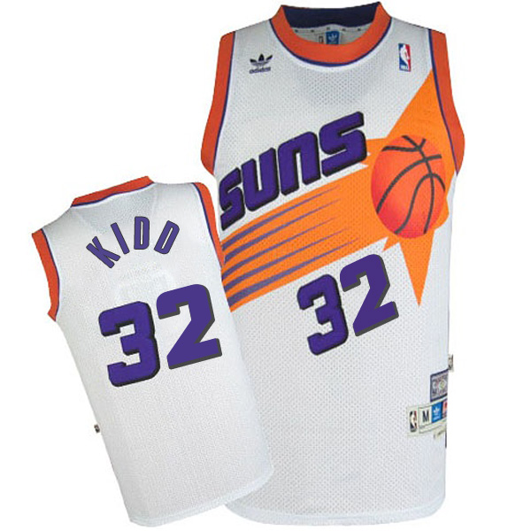 Phoenix Suns #32 Jason Kidd Hardwood Classics Swingman Home White Jersey