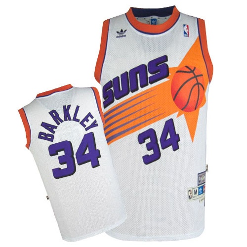 Phoenix Suns #34 Charles Barkley White Soul Swingman Jersey