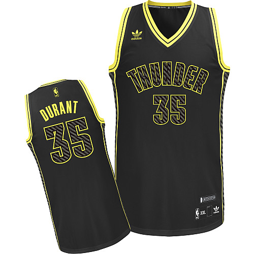 Oklahoma City Thunder #35 Kevin Durant Electricity Fashion Swingman Jersey