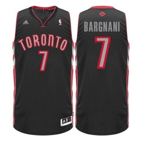 Toronto Raptors #7 Andrea Bargnani Revolution 30 Swingman Black Jersey