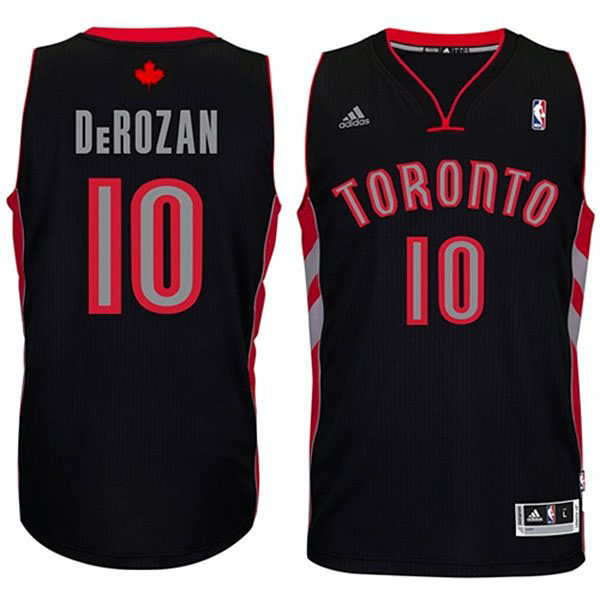 DeMar DeRozan Toronto Raptors #10 Revolution 30 Swingman Black Jersey