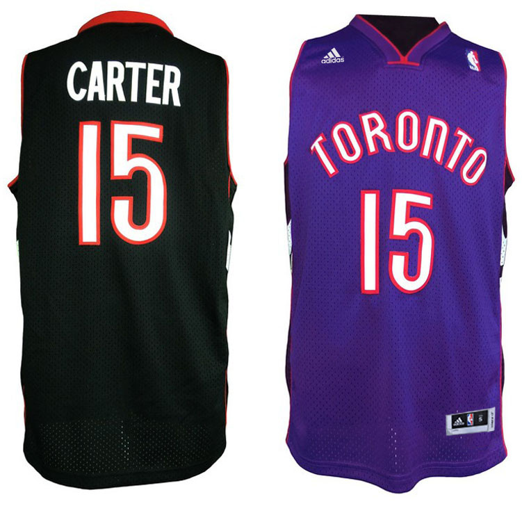Toronto Raptors #15 Vince Carter Soul Swingman Purple/Black Jersey