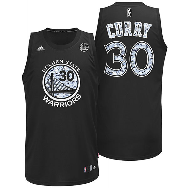 Golden State Warriors #30 Stephen Curry Diamonds Swingman Dark Jersey