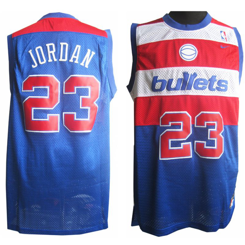 Washington Bullet #23 Michael Jordan Soul Swingman Road Jersey