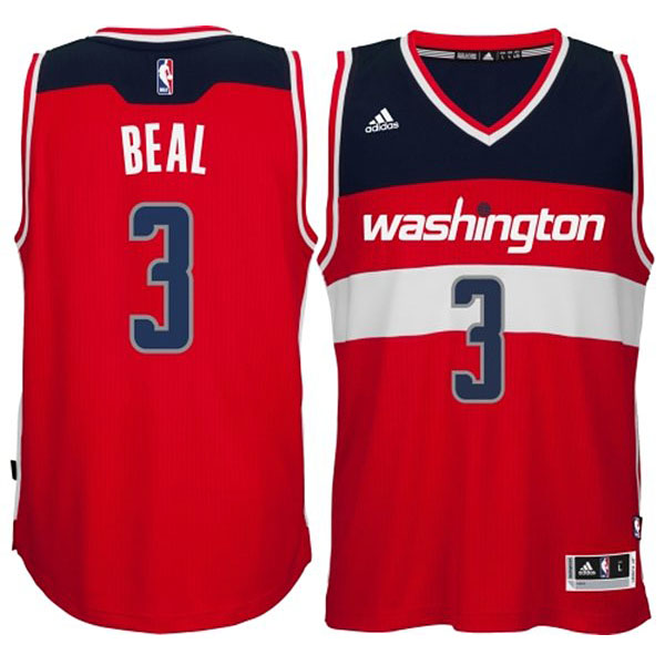 Washington Wizards #34 Bradley Beal 2014 15 New Swingman Road Red Jersey