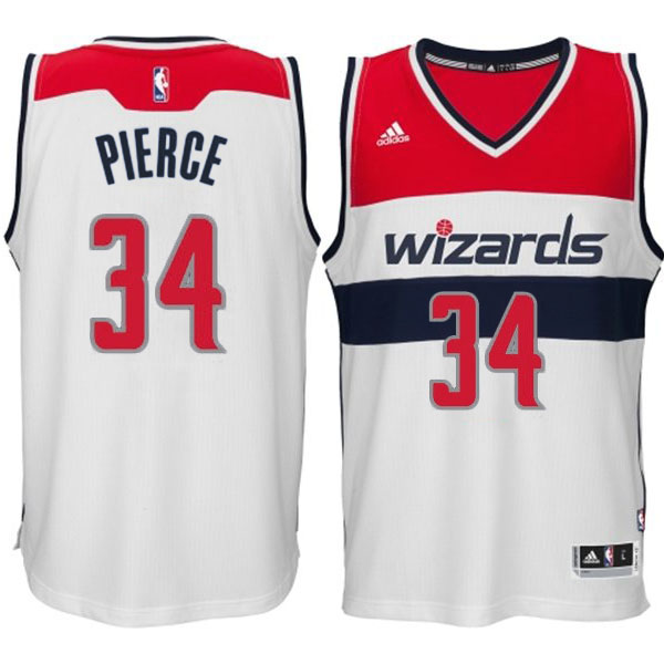 Washington Wizards #34 Paul Pierce 2014 15 New Swingman Home White Jersey